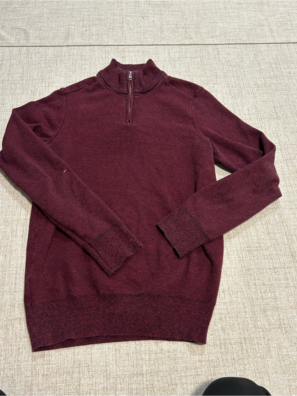 Robert Graham Men's Wine Half-Zip Sweater